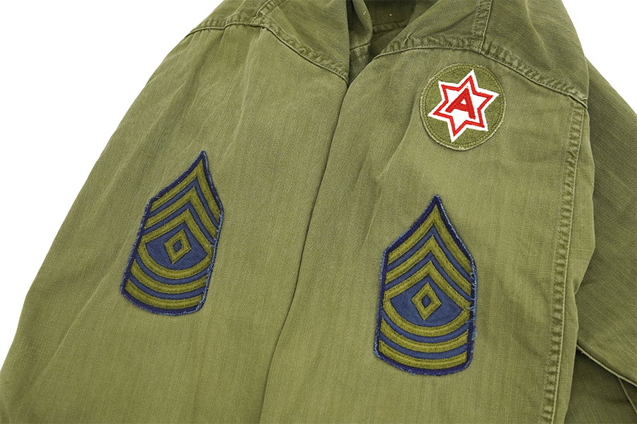 40's～ U.S.ARMY M-47 ヘリンボーンツイル ユーティリティージャケット