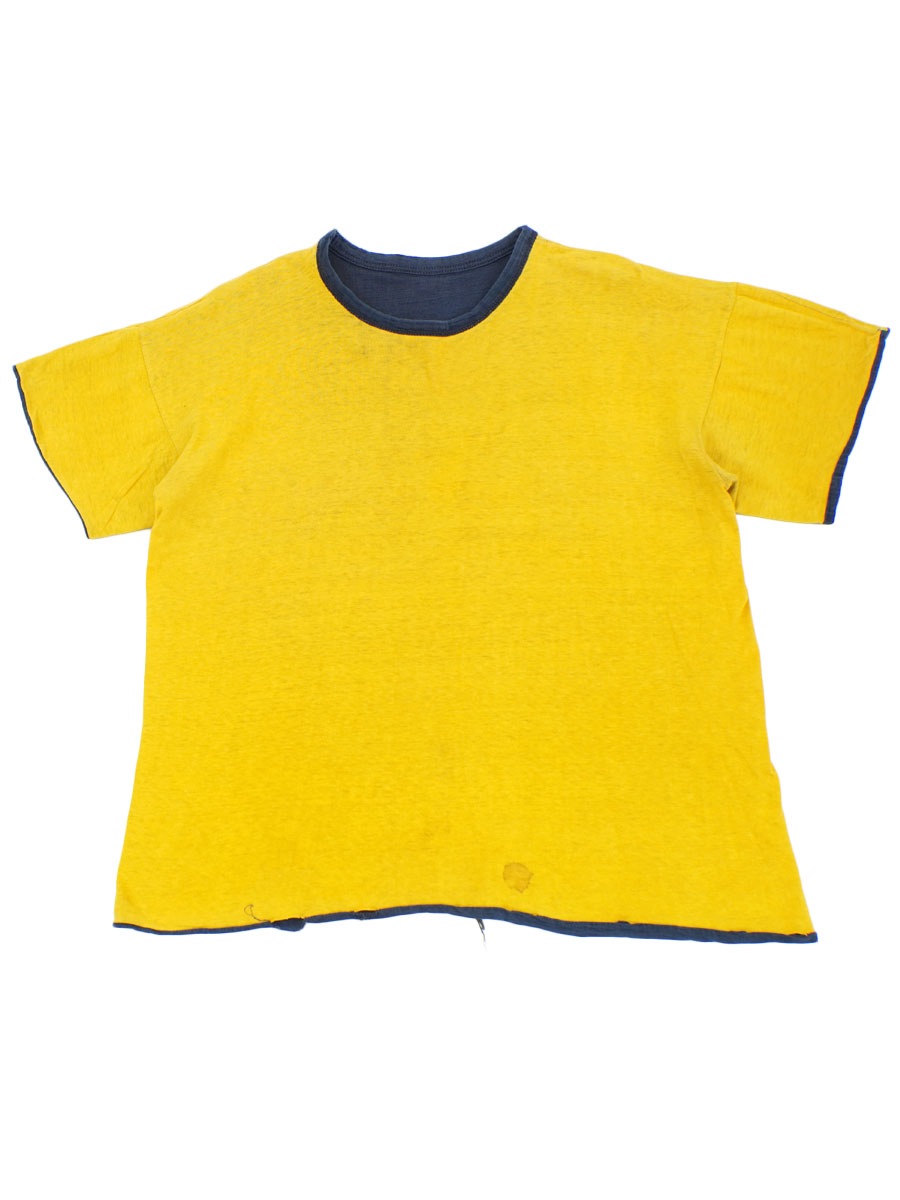 70's～ ''NORTH DAKOTA STATE'' リバーシブルTシャツ ネイビー