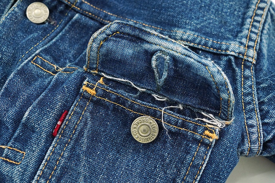 50's Levi's 507BXX デニムジャケット 良雰囲気 実寸(8位) キッズサイズ