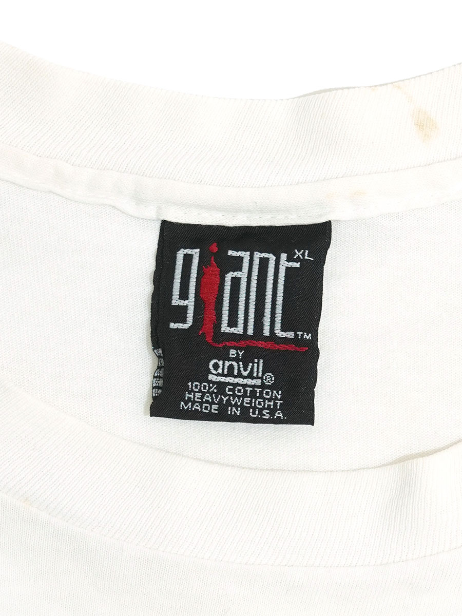 90's giant BY anvil NIRVANA ''IN UTERO'' 両面プリント Tシャツ 表記