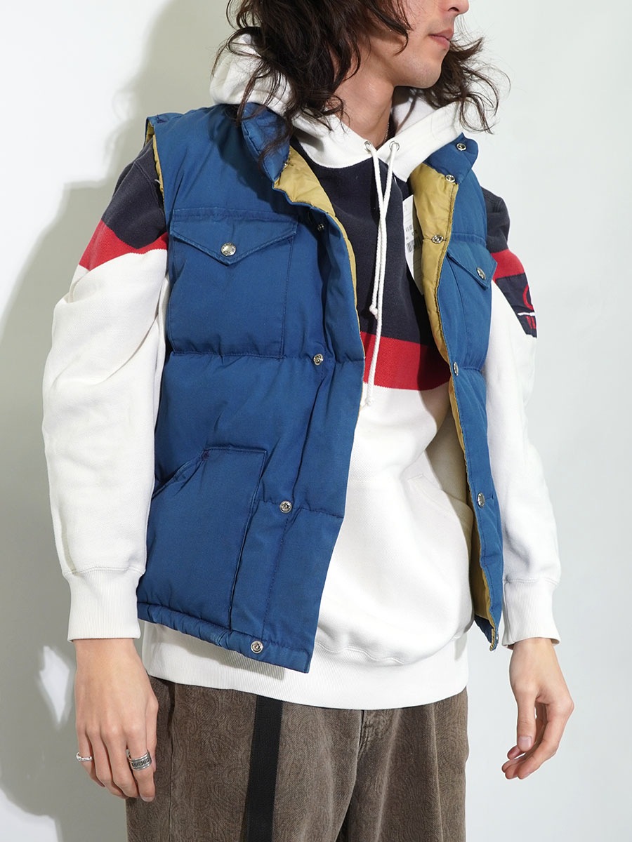 70s THE NORTH FACE ネイビー ダウンベスト Mサイズ 70'S THE NORTH FACE Down Vest M/NAVY 70年代 ノースフェイス ダウン