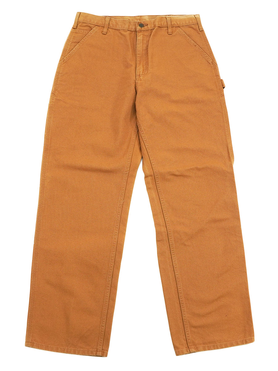 CARHARTT DUCK PAINTER PANTS BROWN (SIZE.W34 L32) MADE IN MEXICO