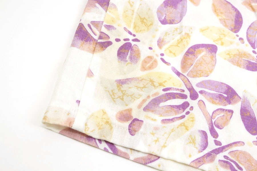 70's OP ボタニカル柄 コットンハワイアンシャツ 表記(L)