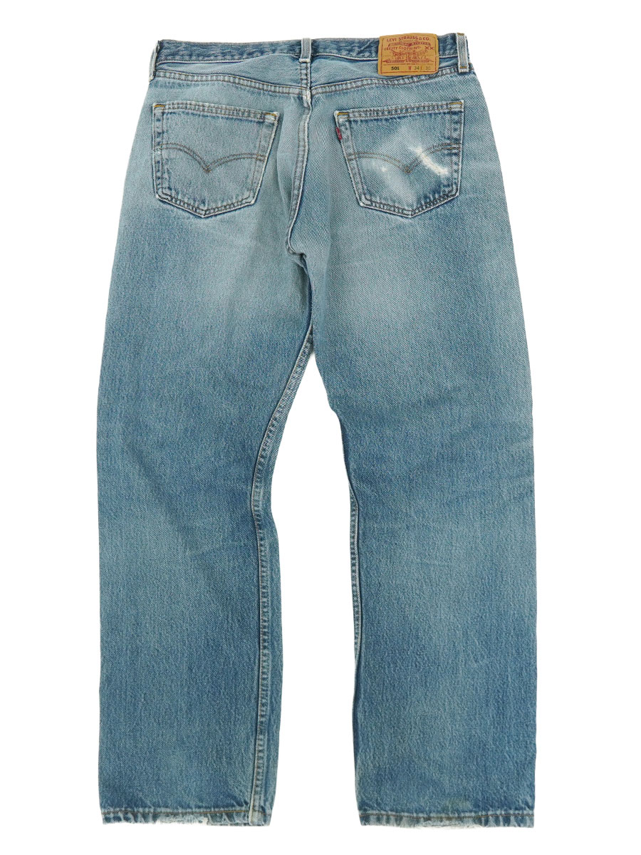 00'S LEVI'S 501 DAMAGE！ JEANS (SIZE.W34 L30) MADE IN USA