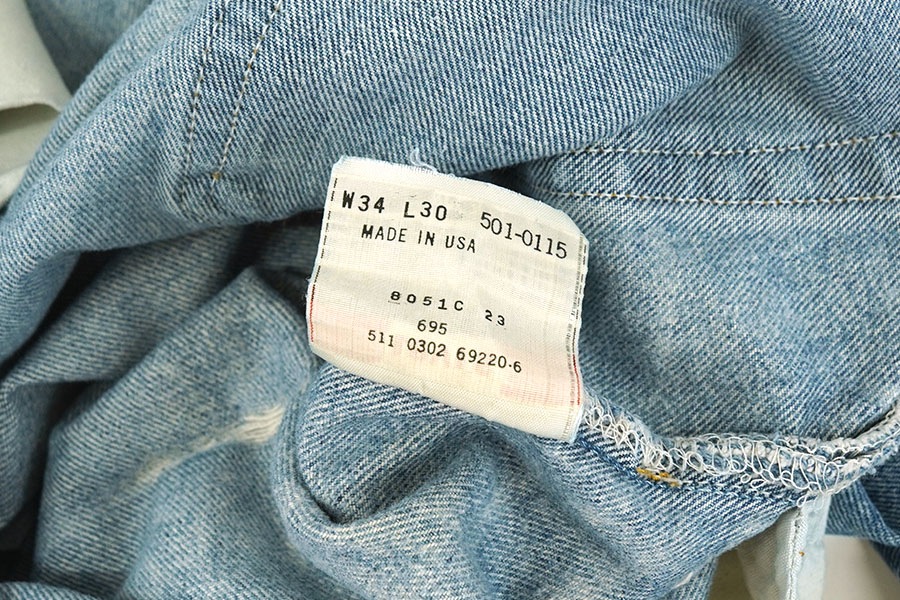 00'S LEVI'S 501 DAMAGE！ JEANS (SIZE.W34 L30) MADE IN USA