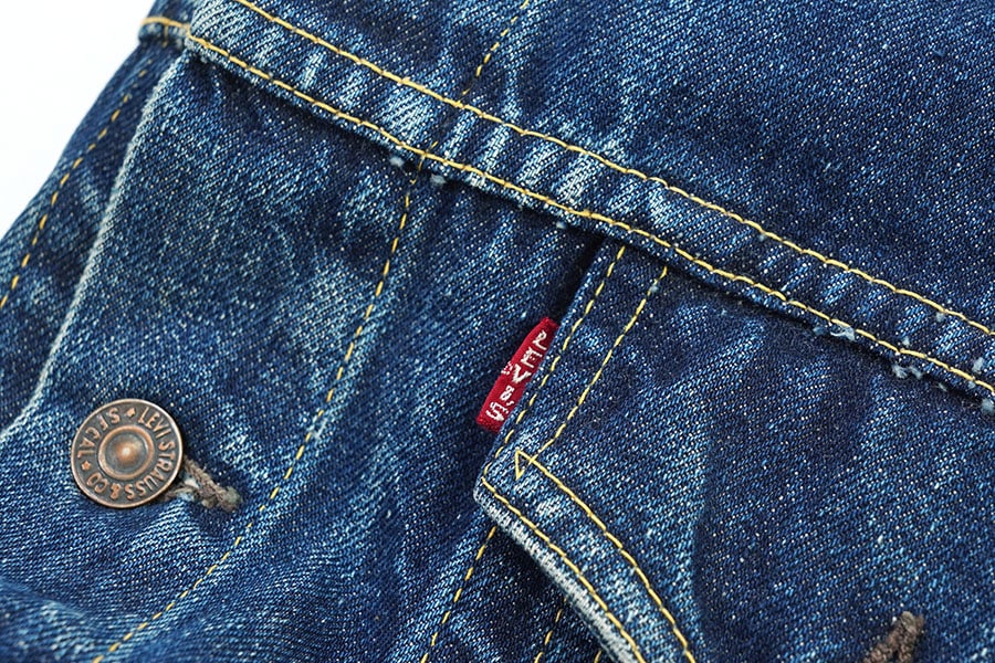 Levi’s 557XX デニムジャケット GジャンBigE サイズ42 Ｌ リーバイス LEVI'S 557 サイズ42 Gジャン復刻 ビッグE Levi's 557XX