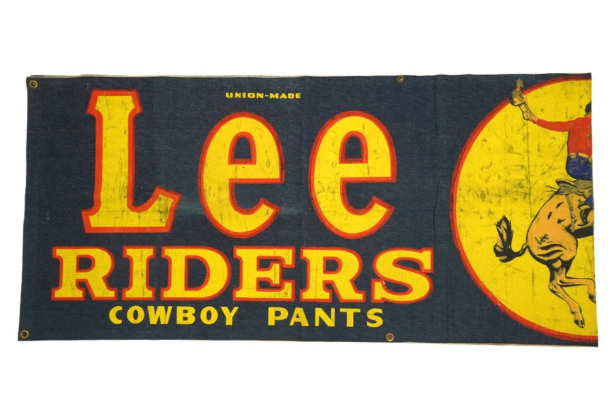 50's～ Lee RIDERS デニムバナー 実寸(308x72位) | NEW ITEM