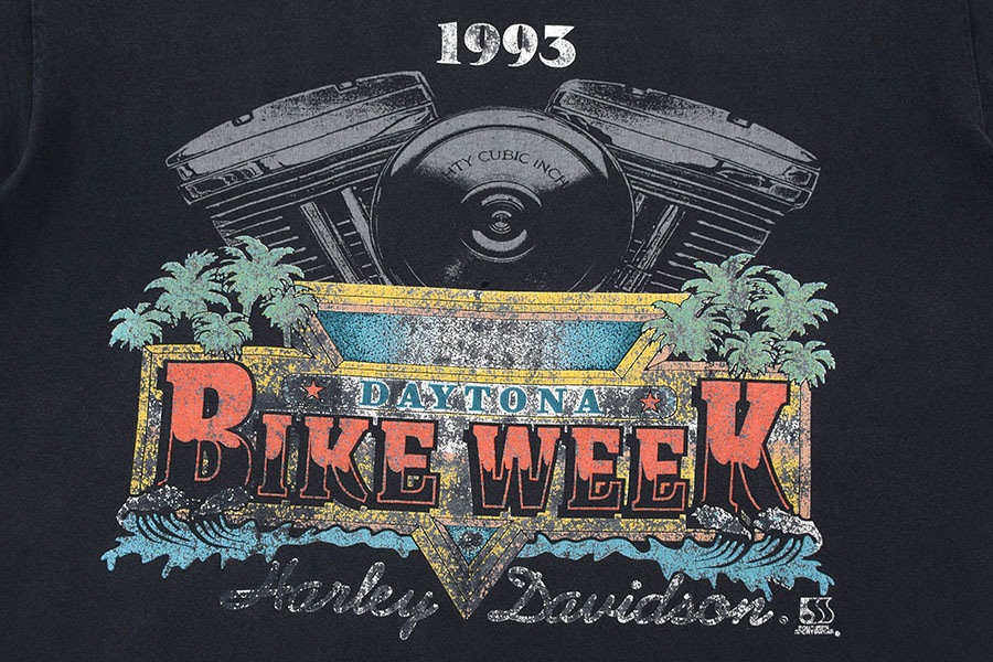 90's HARLEY-DAVISON ''DAYTONA BIKE WEEK/ROBISON'' 両面プリント T