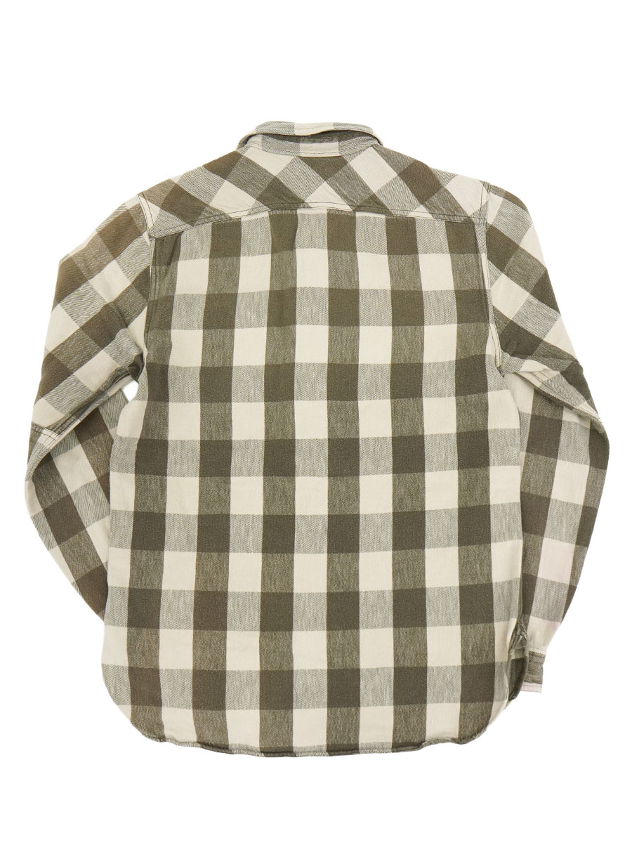 RRL 100％コットン チンスト付き ブロックチェック柄シャツ 表記(S