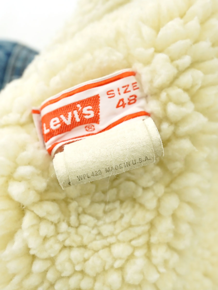 70's Levi's 70605 デニムボアJKT レアサイズ 表記(48)