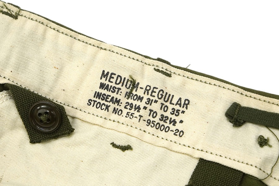 50's U.S.ARMY M-51 フィールドパンツ キャンバス 表記(MEDIUM REGULAR