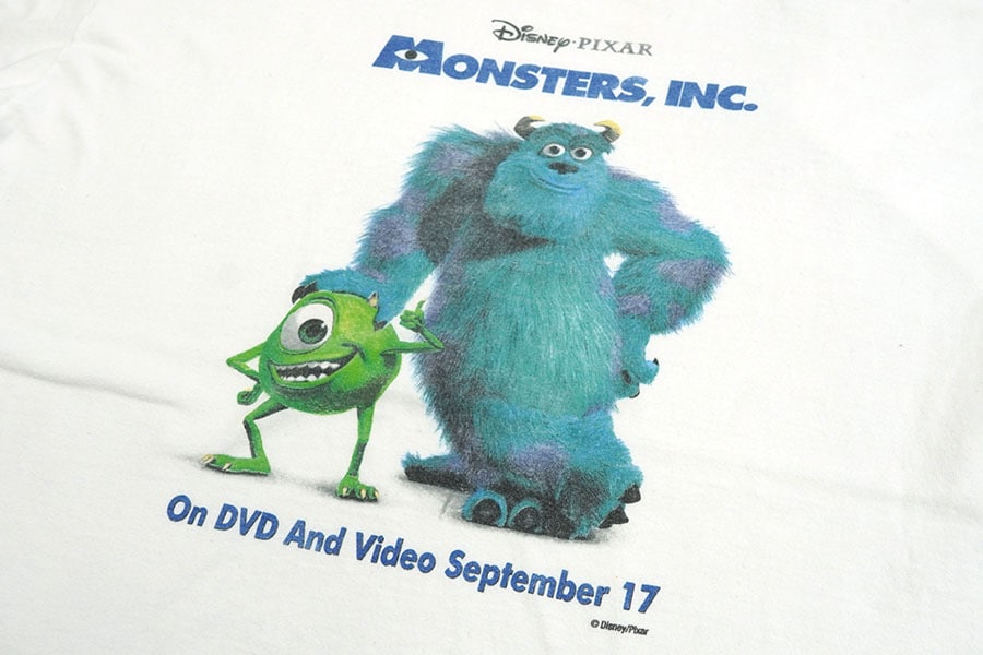 00's FRUIT OF THE LOOM ''モンスターズ・インク'' プリント Tシャツ