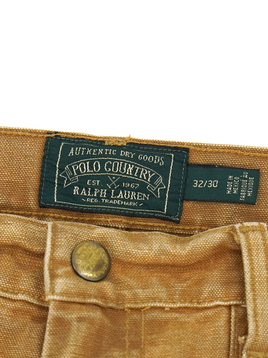 POLO COUNTRY ダブルニー ダックペインターパンツ ブラウン 表記(32/30