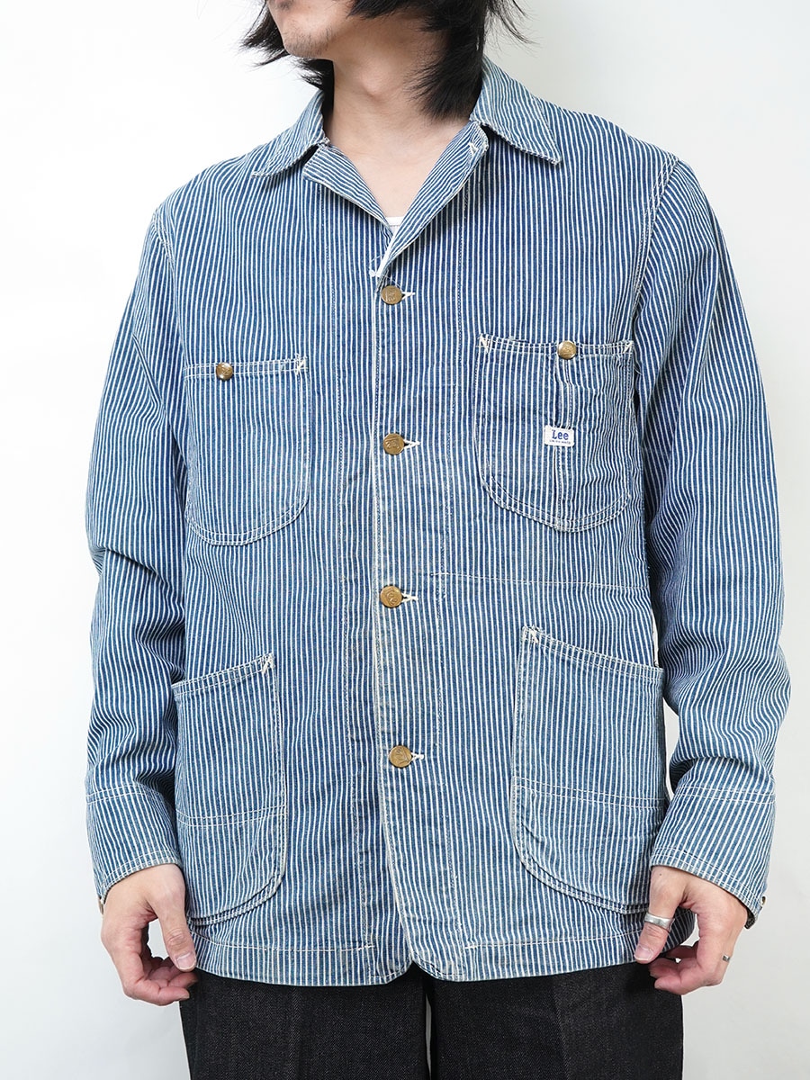 Lee リー カバーオール 98-J ヒッコリーストライプ サイズ38 中国製 Lee リー カバーオール 98-J ヒッコリーストライプ サイズ38 中国製