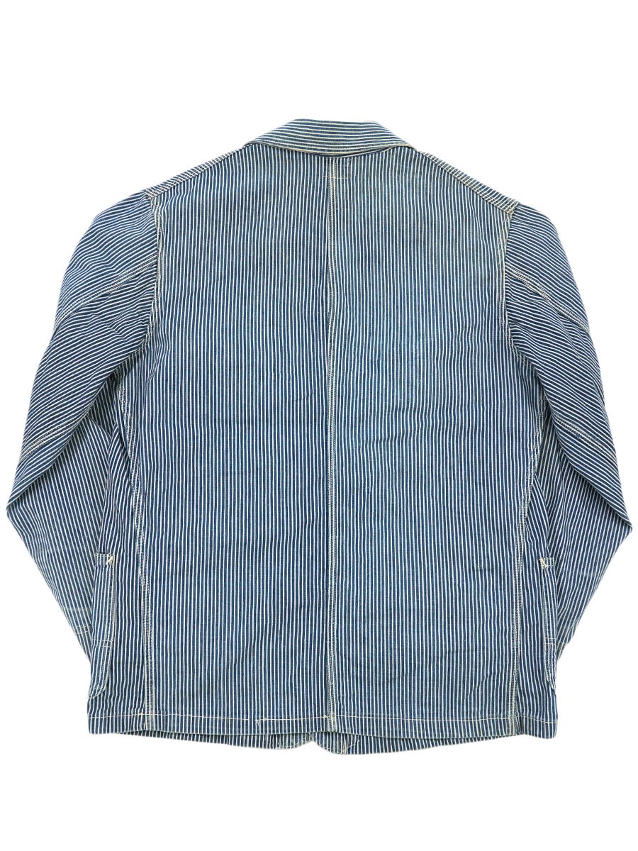 美品 Lee ハウスタグ復刻 91-J ヒッコリーカバーオール 38 美品 Lee ハウスタグ復刻 91-J ヒッコリーカバーオール 38 - メルカリ