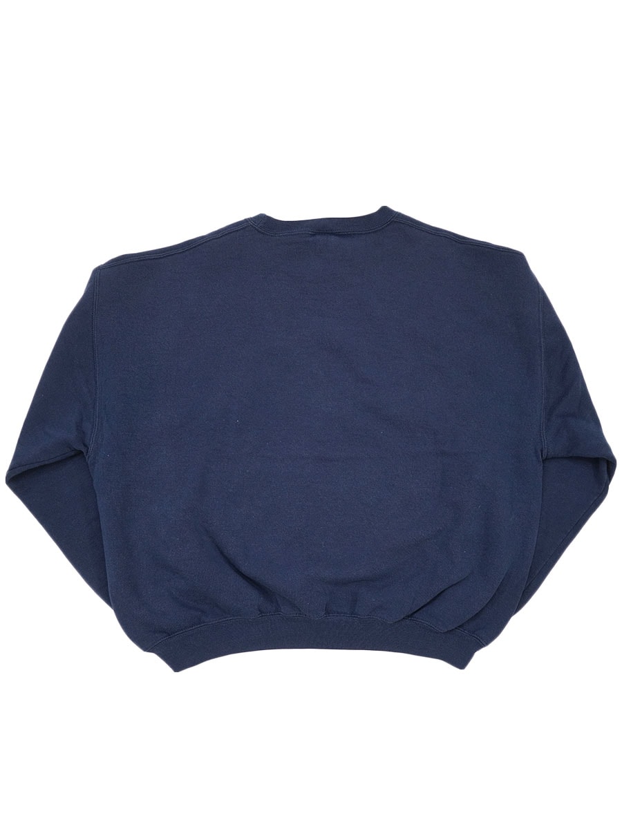 90s RUSSELL メキシコ製 スウェット 無地 ネイビー ソリッド XL 90's~ RUSSELL ATHLETIC 前V 無地スウェット ネイビー 表記(XL