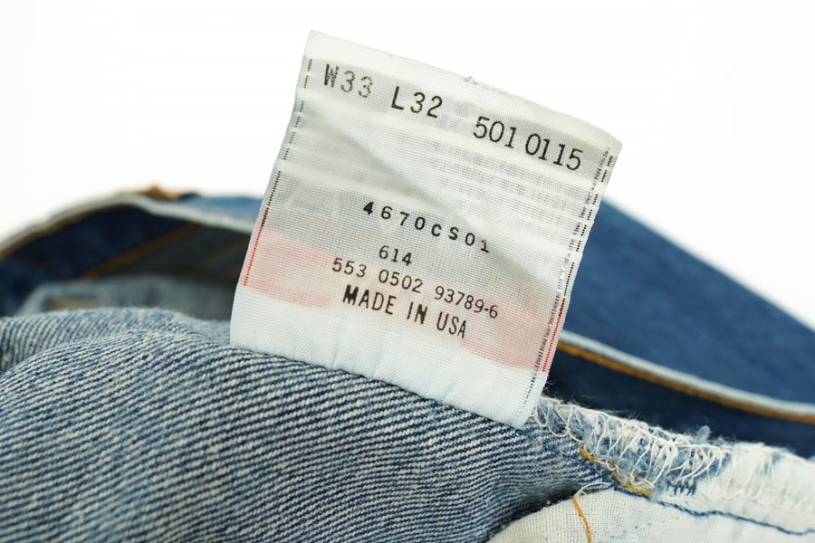 00'S LEVI'S 501 BLUE JEANS (SIZE. W33 L32) MADE IN USA | NEW ITEM