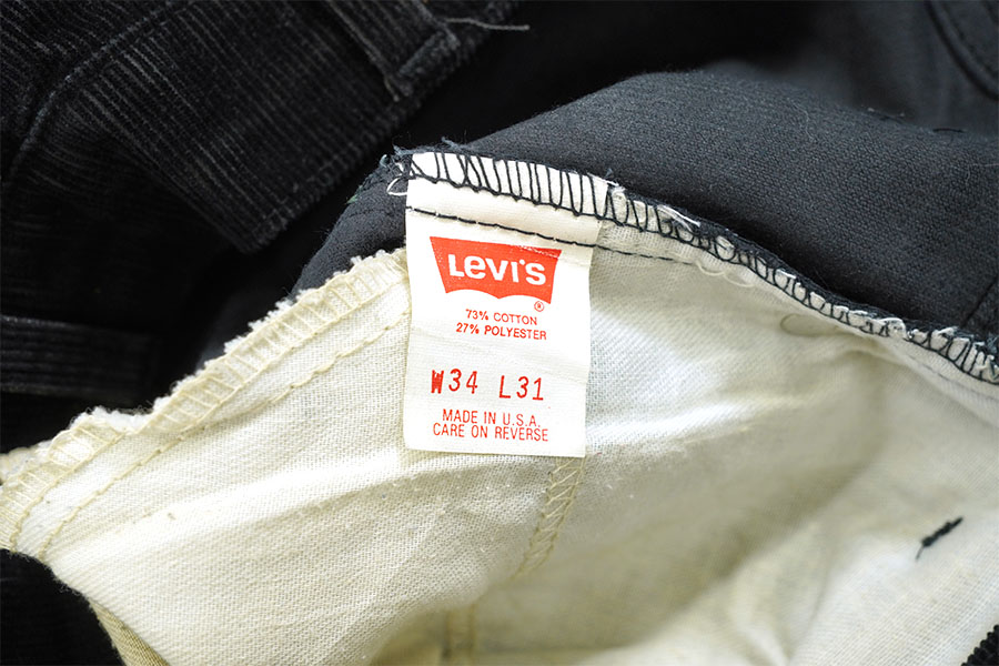 90's Levi's 517 コーデュロイパンツ ブラック！ 表記(34x31) USA製
