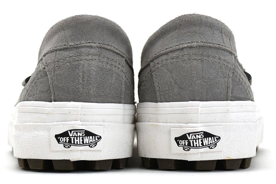 未使用 VANS クロコダイル柄 ローファー ライトグレー 表記(8.5)