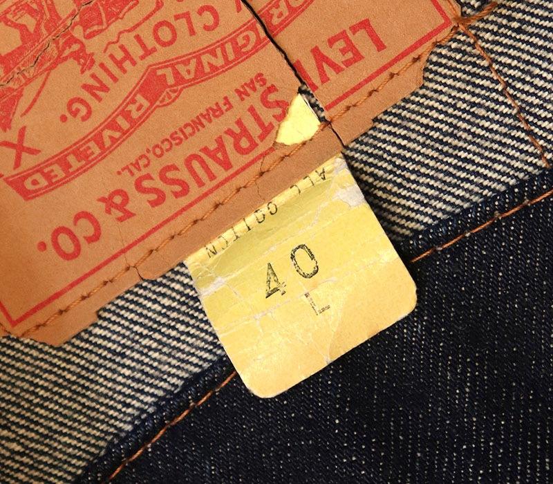 1960s LEVIS 71205E , BIG PATCH , NO WASH , Size 40