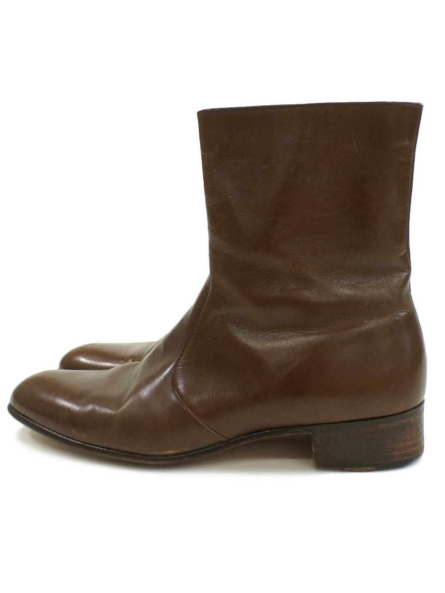 VIGEVANO サイドジップブーツ ブラウン 表記(9 1/2) | NEW ITEM 