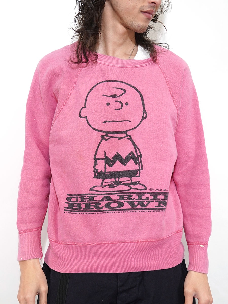 60's SPRUCE ''チャーリー・ブラウン'' 両面染み込みプリント ラグラン