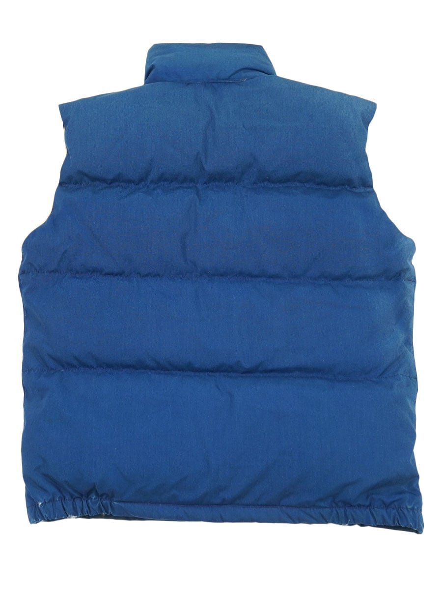 80's 茶タグ THE NORTH FACE ダウンベスト ネイビー 表記(L) | NEW