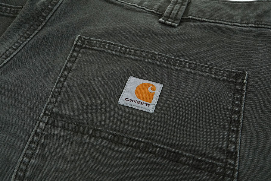 カーハート RELAXED FIT コットンペインターパンツ 褪せブラック 表記