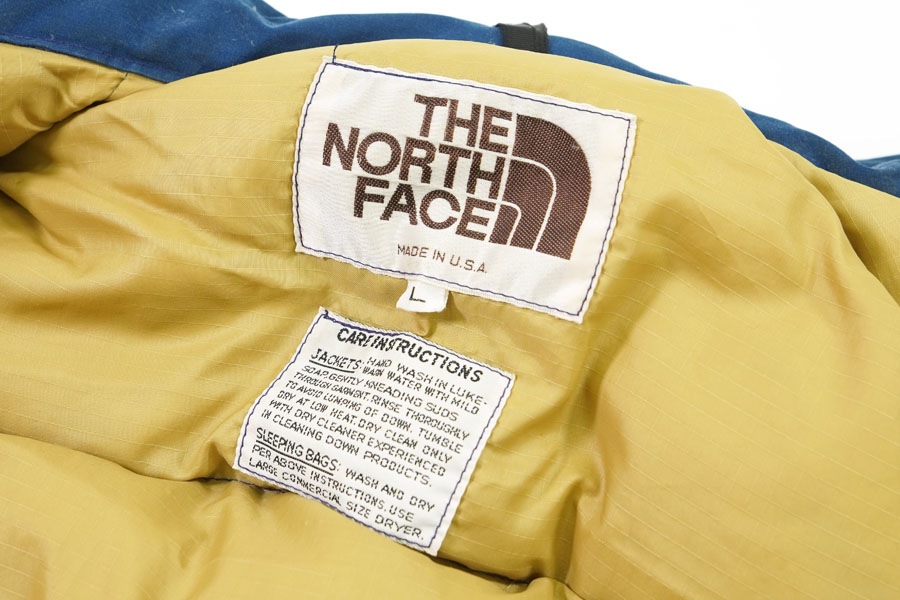 80's 茶タグ THE NORTH FACE ダウンベスト ネイビー 表記(L) | すべて
