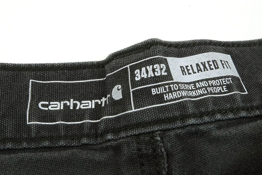 カーハート RELAXED FIT コットンペインターパンツ 褪せブラック