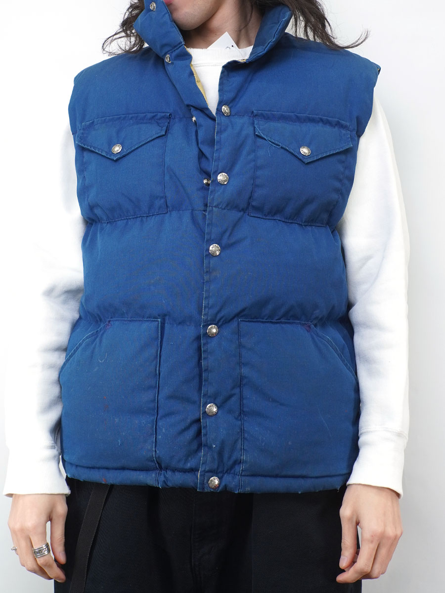 80's 茶タグ THE NORTH FACE ダウンベスト ネイビー 表記(L) | すべて