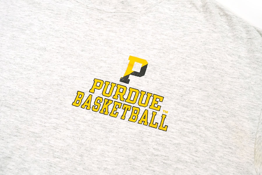 80's チャンピオン ''PURDUE BASKETBALL'' 両面プリントTシャツ 表記(L) USA製