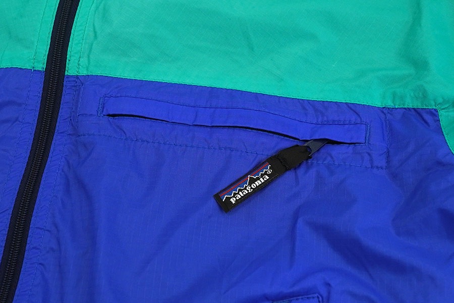 '90 PATAGONIA FEATHER WEIGHT JACKET CARIBBEAN/LOYAL (SIZE.SMALL)
