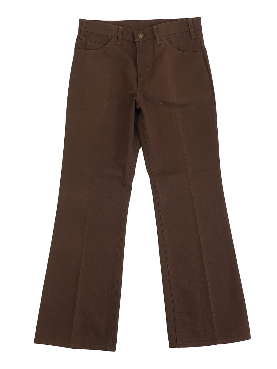 70's Levi's STA-PREST 517 スタプレパンツ ダークブラウン 実寸