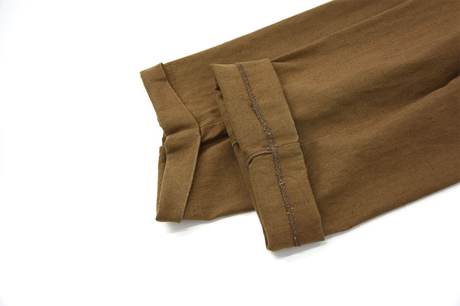 90's～ DOCKERS 2タック リネンパンツ ブラウン 表記(36x30
