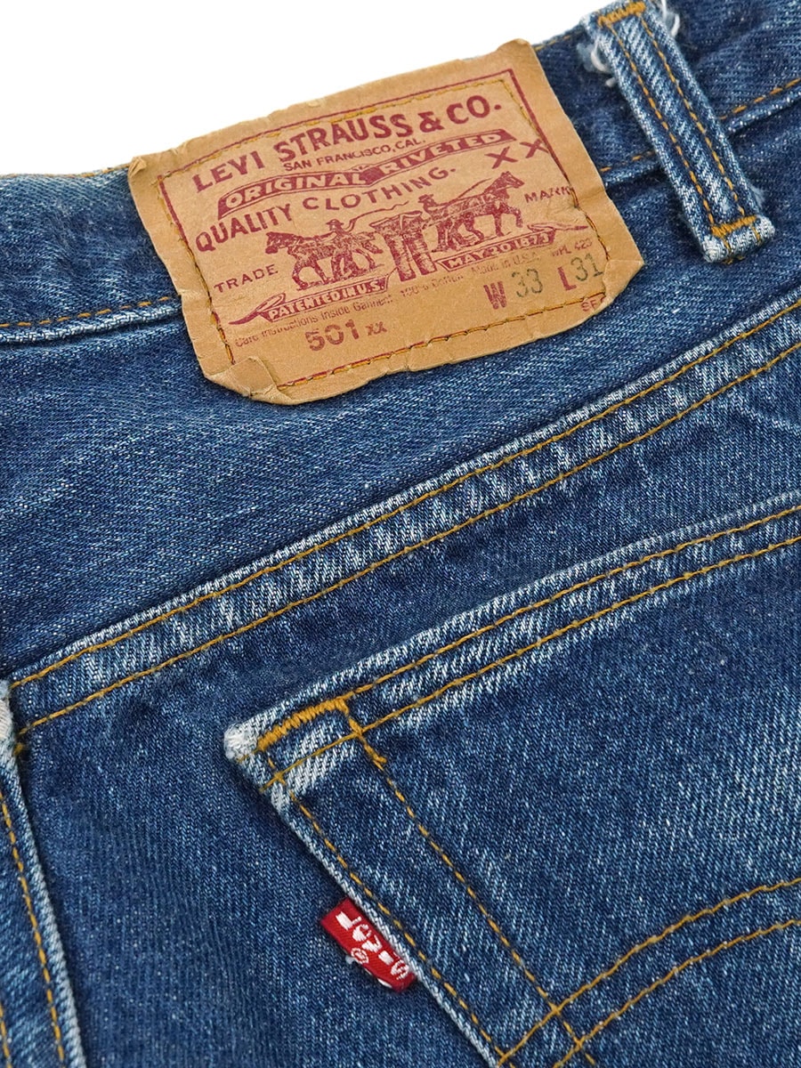 90's LEVI'S 501 デニムパンツ 良色落ち 表記(W33 L31) USA製 | NEW
