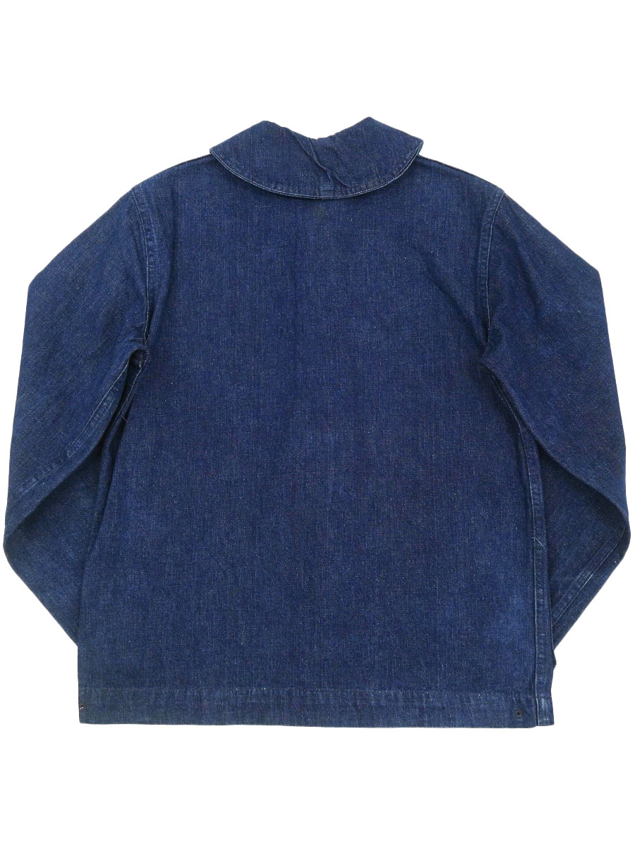 40's U.S.NAVY アンカーチェンジボタン ショールカラー デニム