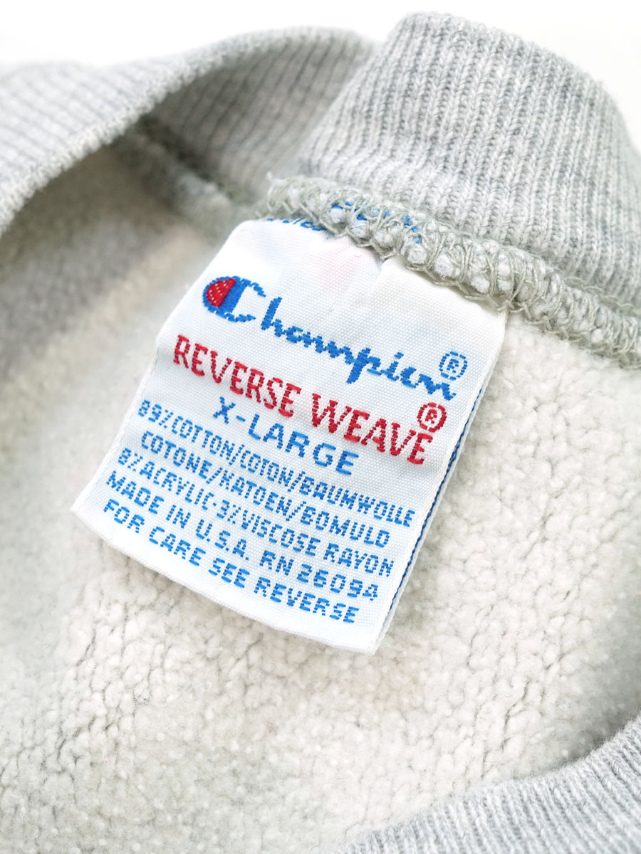 90'S CHAMPION REVERSE WEAVE PLAIN GRAY (SIZE.X LARGE) | NEW ITEM