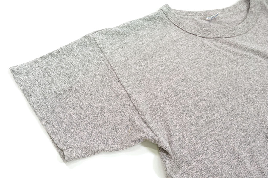 80's トリコタグ チャンピオン 杢ピンク スクリプトロゴ Tシャツ 表記(L) USA製