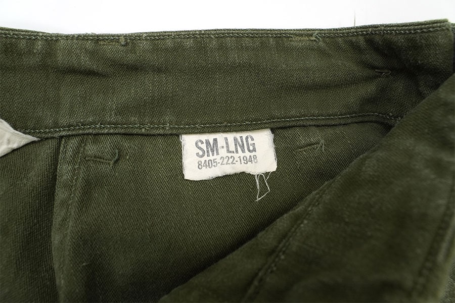61's U.S.ARMY 初期 ベイカーパンツ ボタンフライ 表記(SMALL-LONG