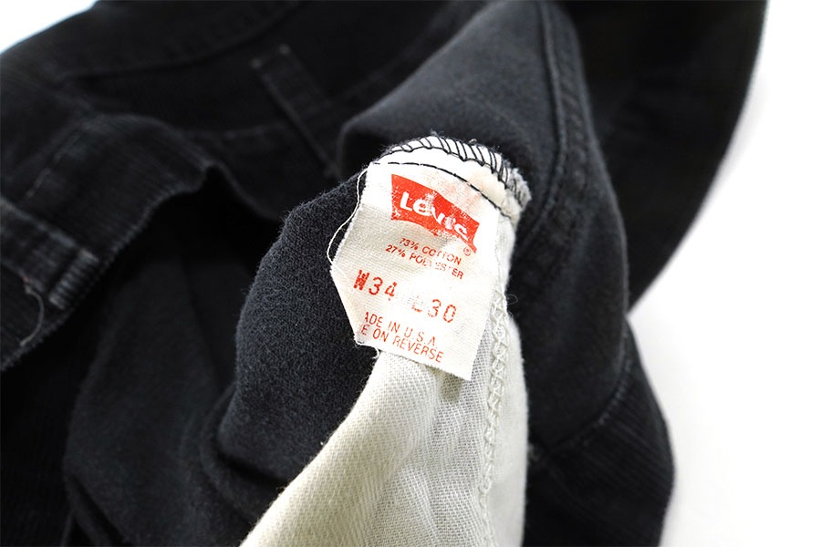 90's Levi's 519 コーデュロイパンツ ブラック 表記(34x30) | NEW ITEM