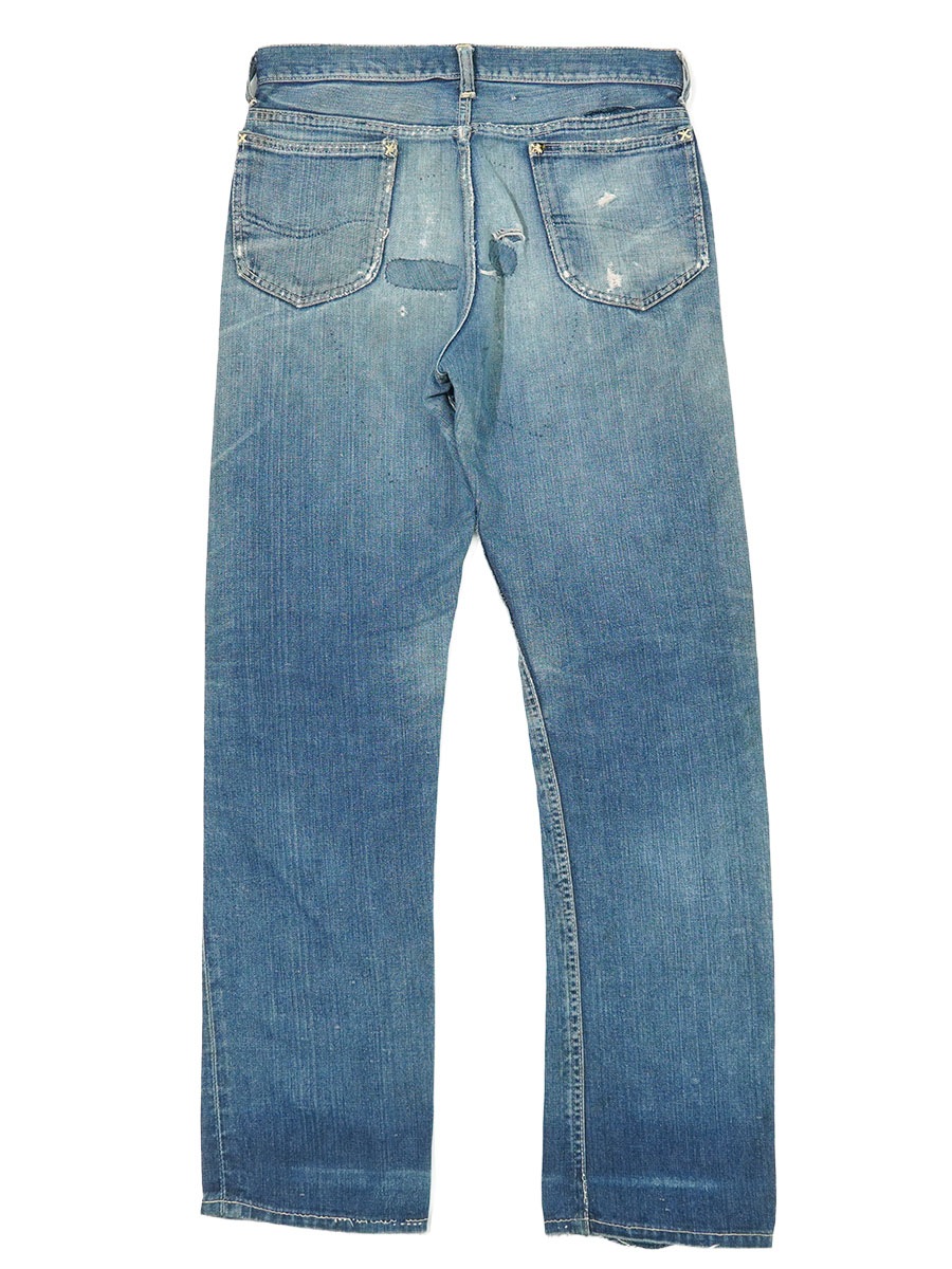50'S LEE 101Z CENTER BLACK LABEL (APPROX.W32 L33) HALF SELVEDGE