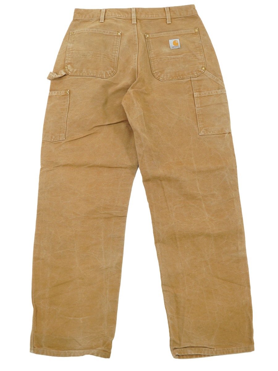 カーハート ダブルニー ダックペインターパンツ ブラウン 表記(34x32