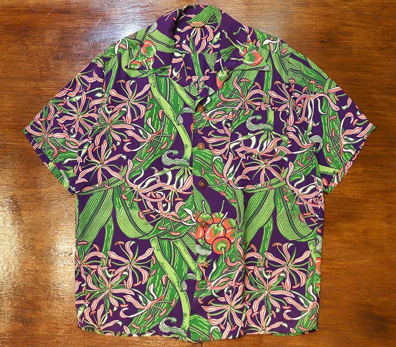 1940s HAWAIIAN SHIRT , Size M
