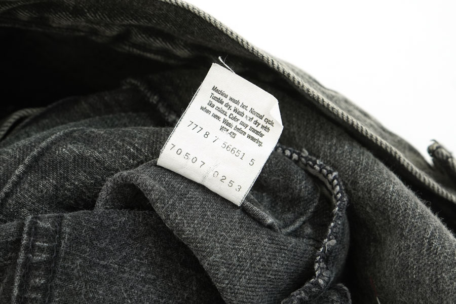 80's Levi's 70507 ブラック デニムジャケット 表記(XS) USA製