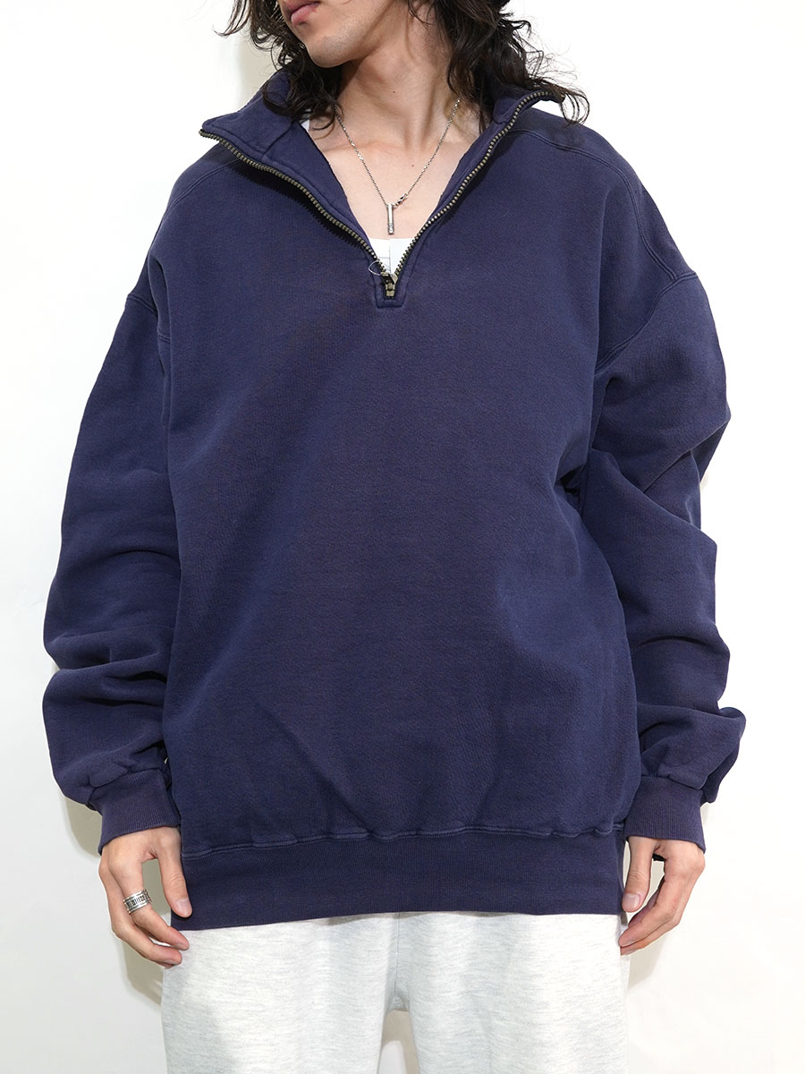 90's L.L.BEAN by RUSSELL ATHLETIC 無地 ハーフジップスウェット