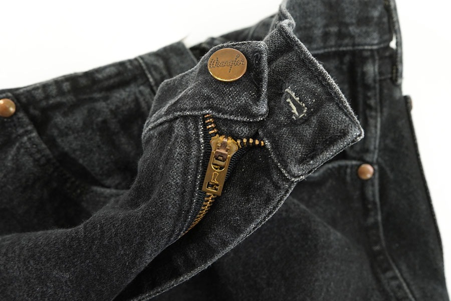 90's Wrangler 13MWZPB 先染め ブラックデニムパンツ 表記(32x34) USA