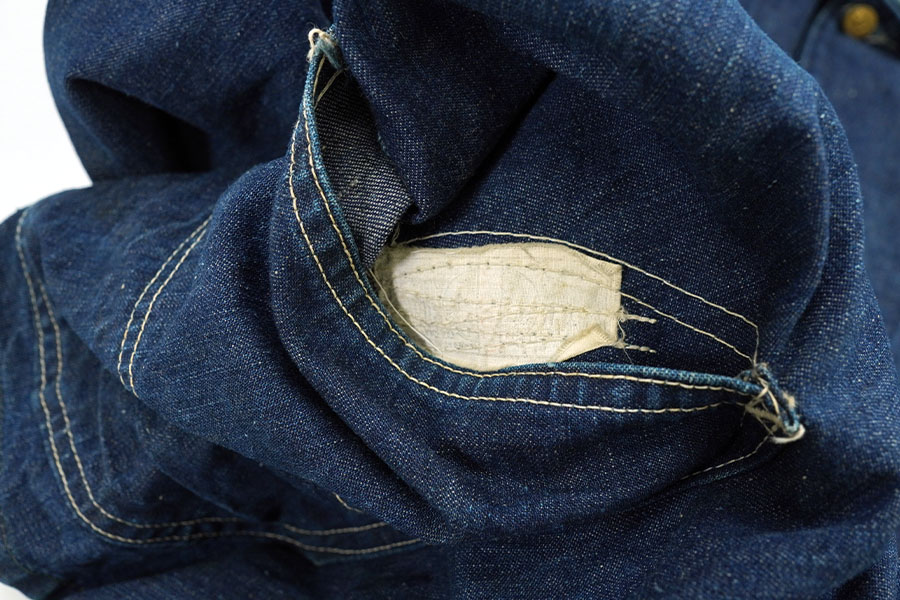 40's Lee 91-J ハウスマーク デニムカバーオール 真っ紺 表記(42