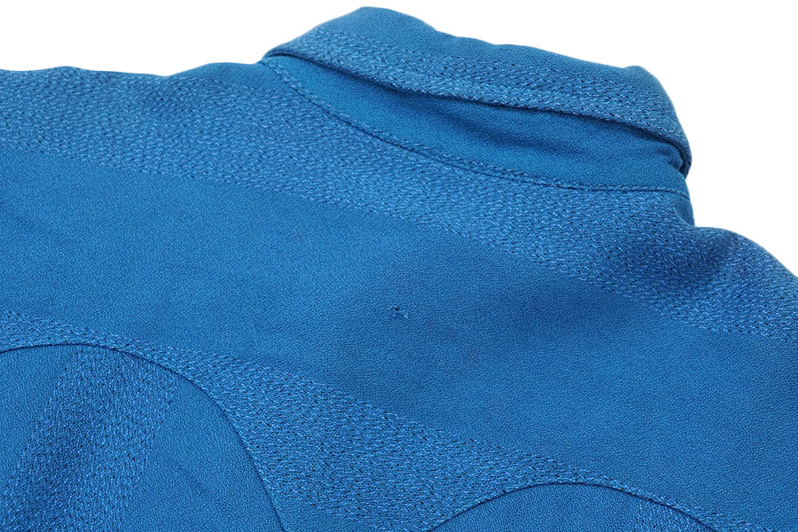 60'S LONG TAIL L/S RAYON WESTERN SHIRT BLUE (SIZE.16-35)