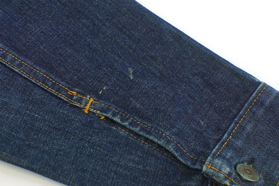 70's Levi's 71205 スモールe ロング丈 デニムジャケット 濃紺 表記(46